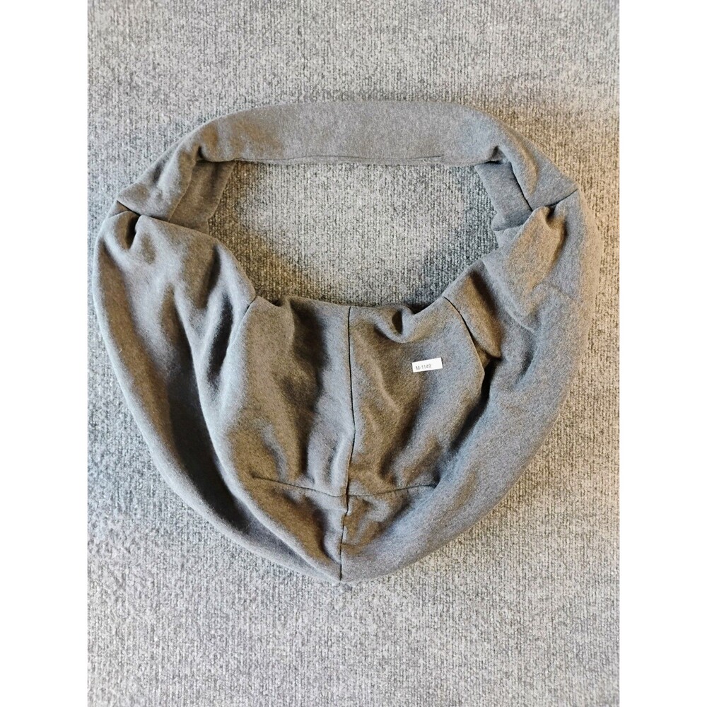Gray Pet Carrier Infinity Scarf Hidden Pocket Hands Free Travel Wrap